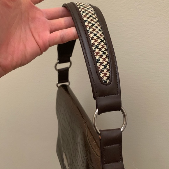 Kookai brown metallic patent faux leather bag - Picture 4 of 8